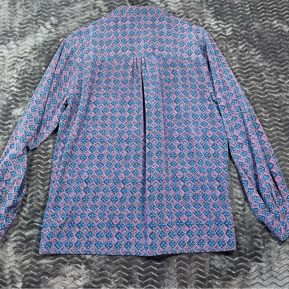 Pendleton Geometric Floral Print Lightweight Butt… - image 6